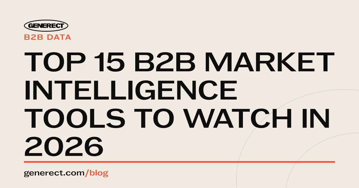 Top 15 B2B Market Intelligence Tools to Watch in 2026