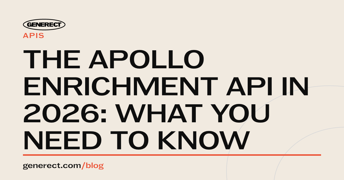 The Apollo Enrichment API in 2026: What You Need to Know